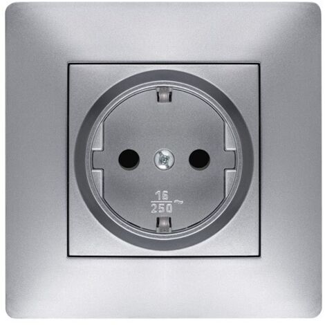 DOUILLE ENCASTRÉE EN ALUMINIUM - 16 A