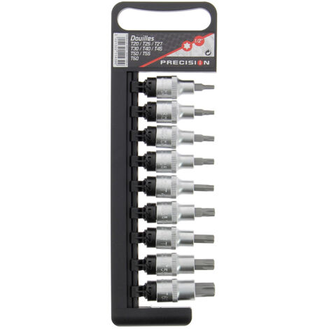 Douille étoile Mâle 1/2" Embout Torx Mâle Robuste Pour Cliquet 1/2". - Precision Steel