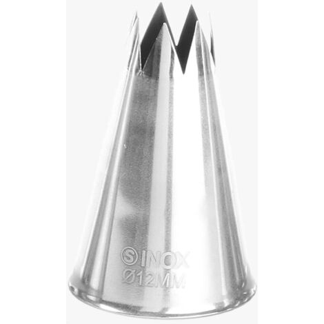 Douille étoile pour douilles de poche à douille, acier, diamètre 12 mm - HENDI 551424