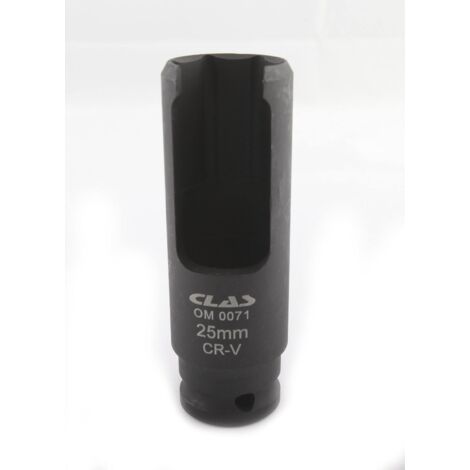 Douille fendue 25mm 1/2" CrV pour extracteurs d'injecteurs - SA 0011 - CLAS Equipements