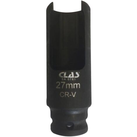 Douille fendue 27mm 1/2" CrV pour extracteurs d'injecteurs - SA 0781 - CLAS Equipements