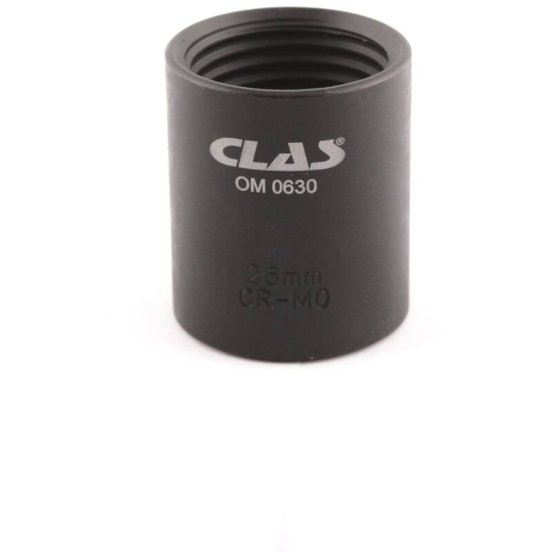 Douille filetage inversé 26mm L.38mm 1/2" Cr-Mo - SA 0653 - CLAS Equipements