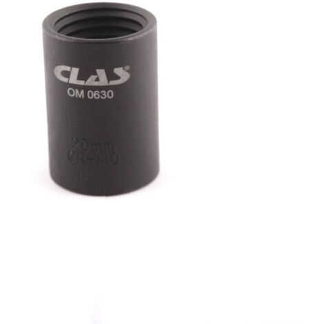 Douille filetage inversé 20mm L.38mm 1/2" Cr-Mo - SA 0633 - CLAS Equipements