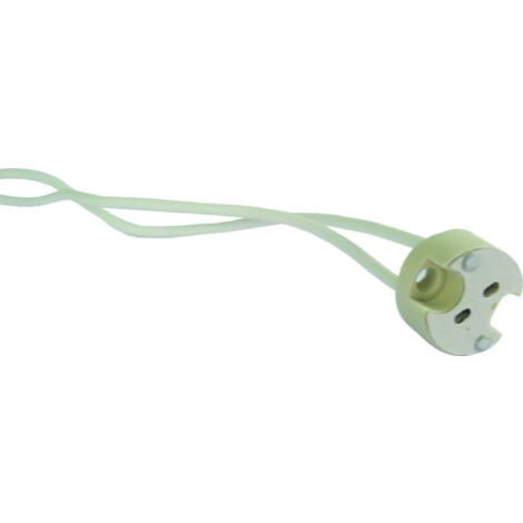 Douille G4 dichroique 10A, 24V, cable 0.75 mm2, longueur 125 mm