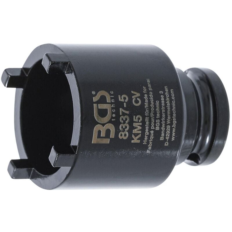 Douille impact cles a ergots dents exterieurs km5 (din 981) bgs