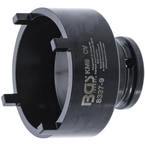 DOUILLE IMPACT CLES A ERGOTS DENTS EXTERIEURS KM9 (DIN 981) BGS