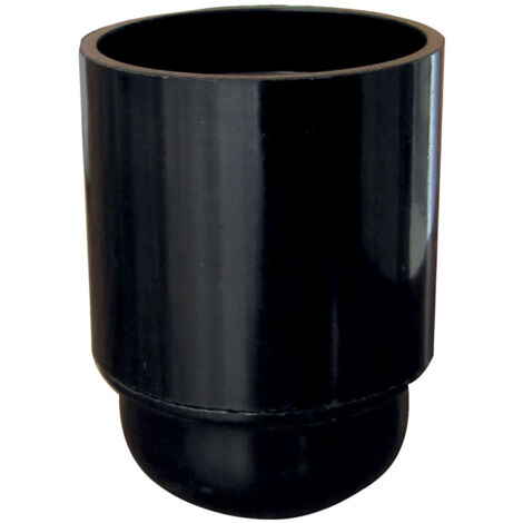 Douille lisse bakélite E27 noire- Tibelec