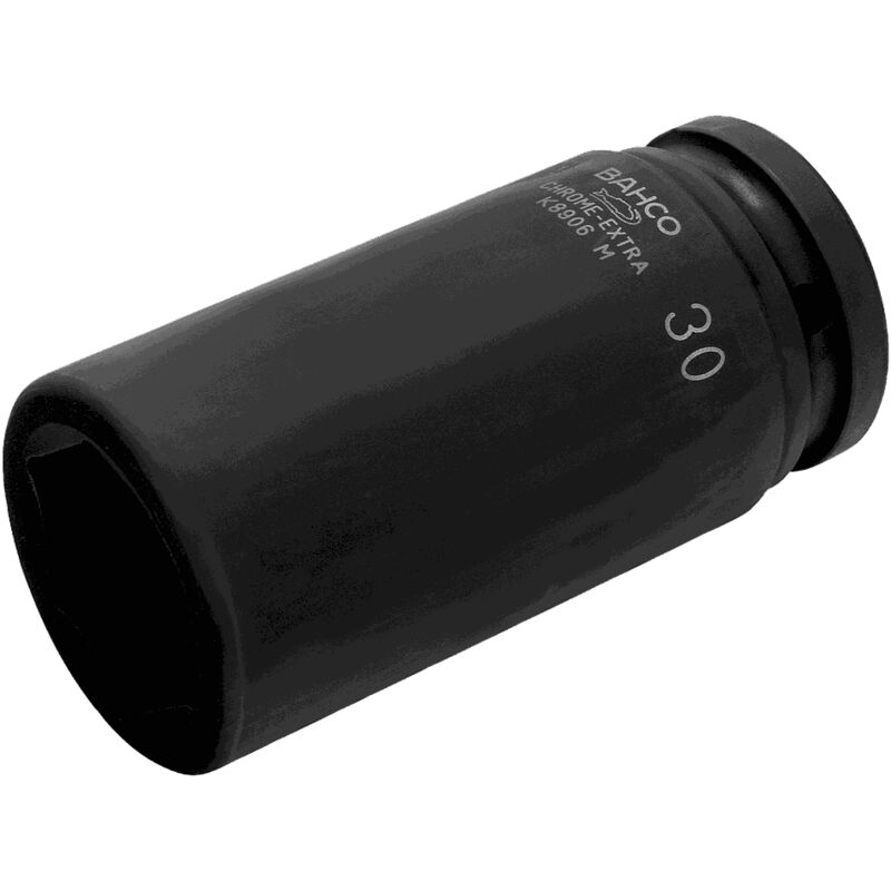 Douille à choc longue 6 pans 3/4, dimensions métriques, et finition phosphatée - Bahco