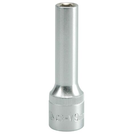 DOUILLE LONGUE 6 PANS CHROMÉE 1/2'' 9MM - YT-1222