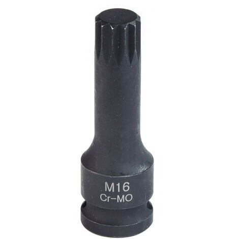 Douille longue à choc XZN M16 - carré 1/2