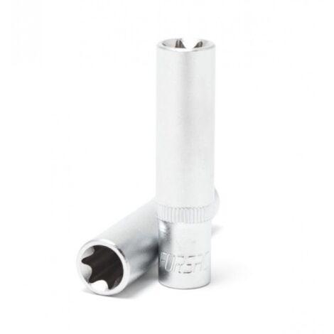 Douille longue TORX E4 1/4'' en acier au chrome-vinyle