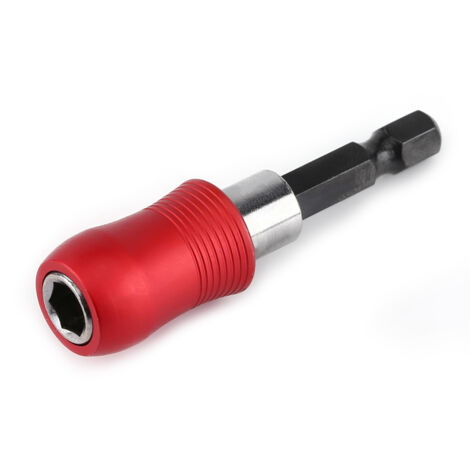 Douille magnétique 1/4" pour tournevis, extension 60mm, bout hexagonal