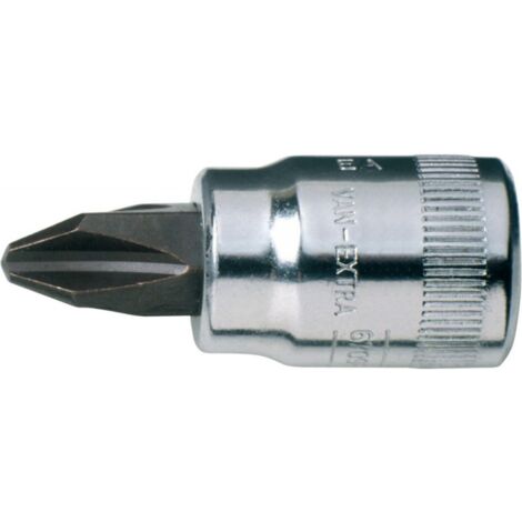Douille male carré 1/4"PH1 Bahco