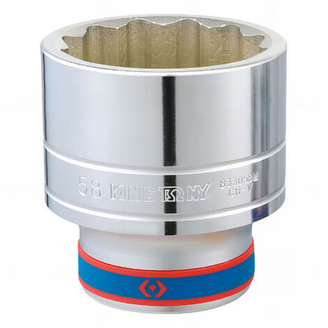 Douille Métrique 6 Pans 1/2" - 13 Mm - Acier Chrome-Vanadium SILVERLINE - Référence 941024 - Neuf