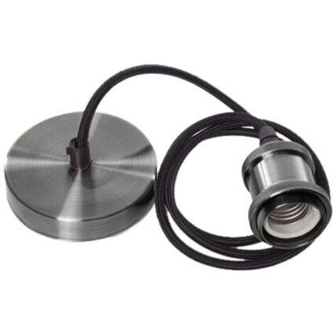 Douille/Plafonnier Nice Noir Chrome - Ledme - LM8949