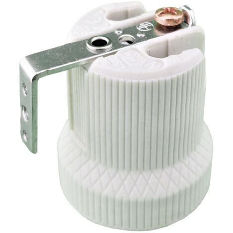 douille porcelaine - e27 - avec métal support - lot de 1 - bailey 144127