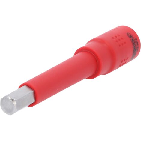 Douille porte-embout à six pans creux isolée 3/8", 10 mm, longueur 122 mm
