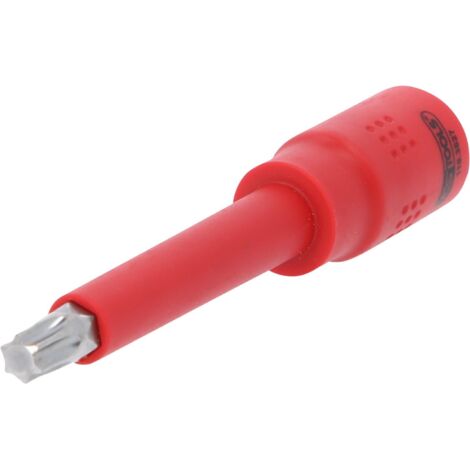 Douille porte-embout Torx isolée 3/8", T45, 122 mm