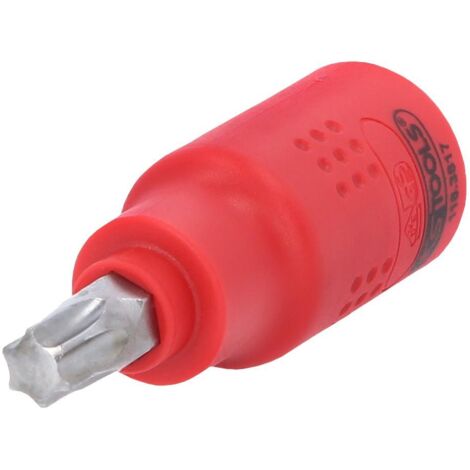 Douille porte-embout Torx isolée 3/8", T45, 60 mm