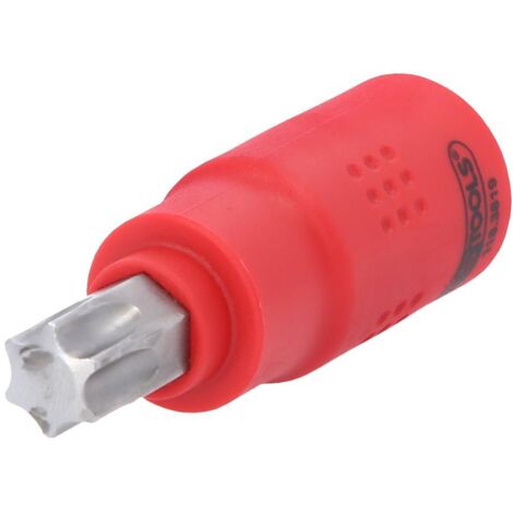Douille porte-embout Torx isolée 3/8", T55, 60 mm
