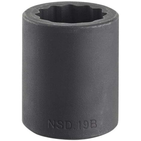 Douille pour clé à choc Bi-Hexagone, 36mm Carré 1/2" ( Prix pour 1 )