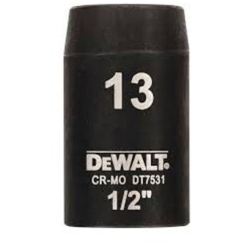 DEWALT Steckschlüssel kurz 13mm 1/2 schlagfest