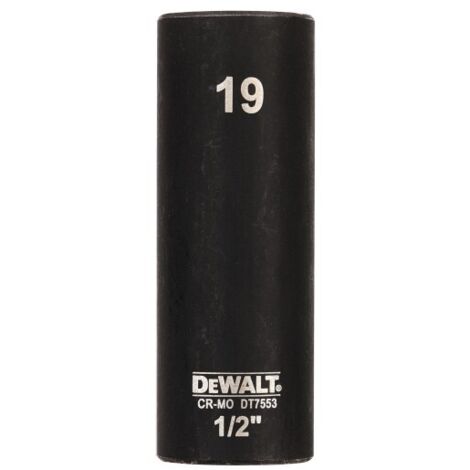 Douille pour clé à choc DeWALT 19mm, Carré 1/2 ( Prix pour 1 )