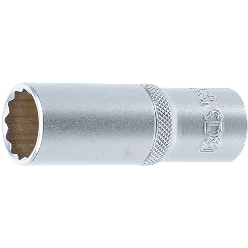 Douille pour clé, douze pans, profonde 12,5 mm (1/2'') 19 mm bgs 10686