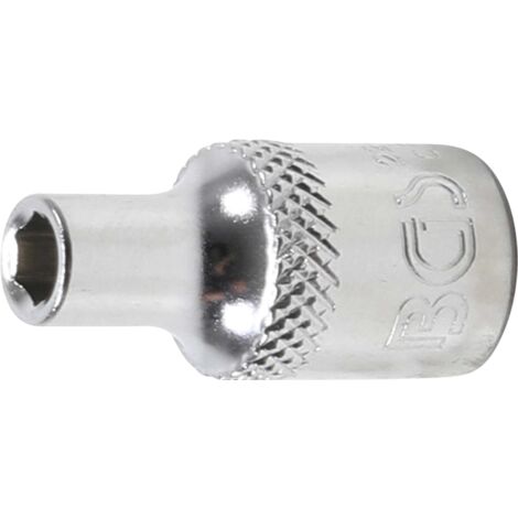 DOUILLE POUR CLÉ, SIX PANS  6,3MM (1/4'')  4MM BGS 22474
