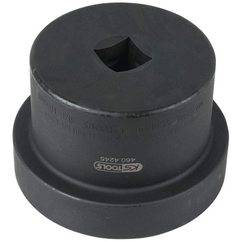 Kstools - Douille pour écrous moyeux avec guide 1', 12 pans 105 mm