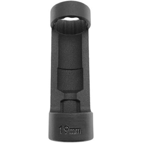 Douille pour écrou de jambe de force, douille de suspension 12 pans, entraînement 1/2 pouce, outil de réparation automobile (19 mm, noir)