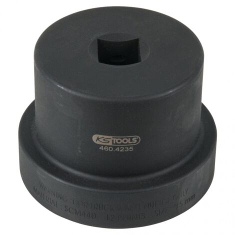 Douille pour écrous moyeux avec guide 1", 12 pans, 95 mm