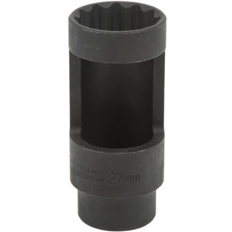 Douille pour injecteur diesel, entraînement 1/2 pouce, 27 mm, 12 pans, acier au chrome-vanadium, universelle, pour voitures
