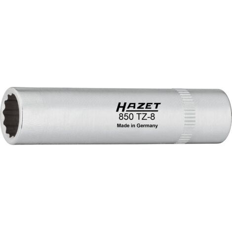 Douille pour la vis du carter de distribution 850TZ-8 ∙ Carré creux 1/4 pouce (6,3 mm) ∙ Profil Traction à 12 pans extérieurs ∙ Taille 8 mm