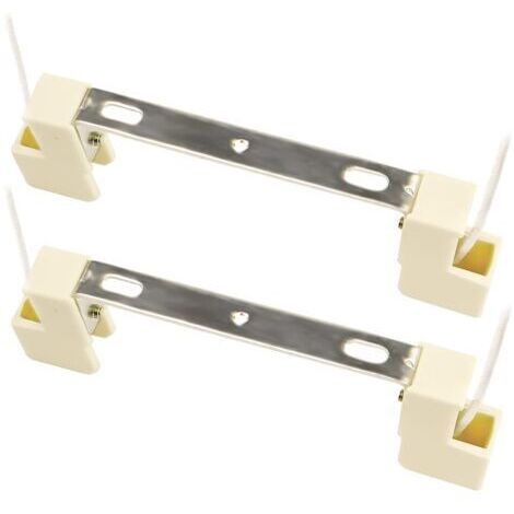 Douille pour Lampe R7S 118mm Halogène et Ampoule LED R7S, AC 100-240V, R7S J118 Linéaire Base Support Céramique pour Lampe Projecteur/Applique/Plafonnier, lot de 2