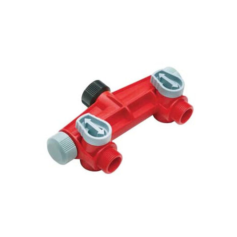 Douille pour robinet à quatre voies avec filetage 3/4" M - sous blister (20062)