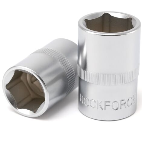 Douille ROCKFORCE 6 pans 1/2"" 17 mm Cr-V