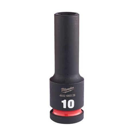 Douille Shockwave 1/2 hex longue MILWAUKEE 10 mm - 4932480328