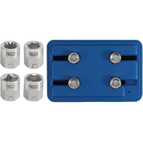 Douille spéciale pour étrier de frein transmission par hexagone mâle 12 mm 4 pièces Kraftmann