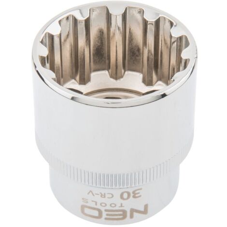 Douille Spline 12 pans 1/2 NEO TOOLS/Taille:30 mm