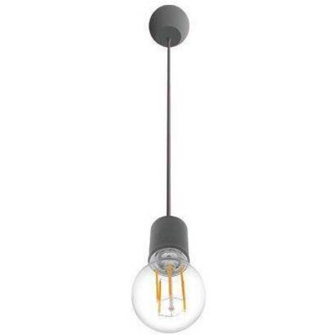 DOUILLE SUSPENSION SILICONE NOIR FANTAISIE E27 -FTNE150