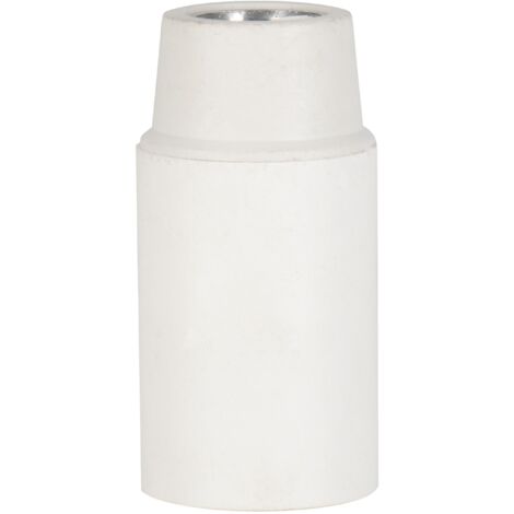 douille thermoplastique - e14 - chemise lisse - blanc - bailey 141113