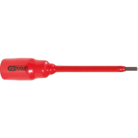 Douille tournevis 1/2" avec revêtement isolant pour vis à six pans creux, 6 mm, longueur 156 mm