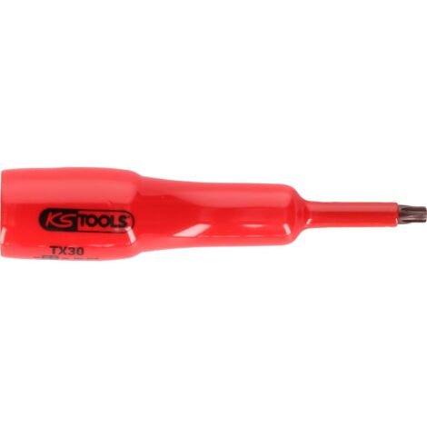 Douille tournevis 1/2" avec revêtement isolant pour vis Torx, T55, longue