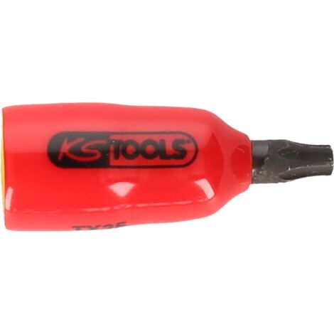 Douille tournevis 1/4" avec revêtement isolant pour vis Torx, T20