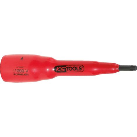 Douille tournevis 3/8" avec revêtement isolant pour vis à cannelure (XZN®), M10