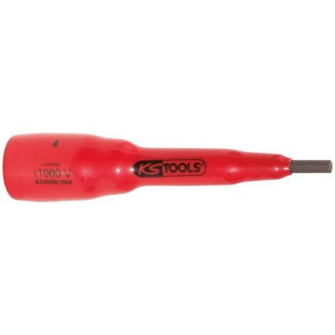 Douille tournevis 3/8" avec revêtement isolant pour vis à six pans creux, 10 mm, longueur 82 mm