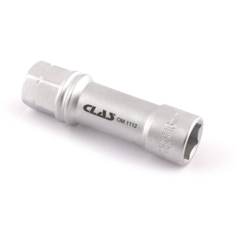 Douille traversante héxagonale 16mm L.82mm 1/2" CrV - SA 1163 - CLAS Equipements