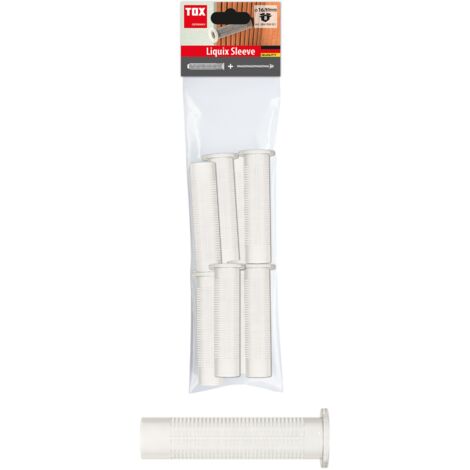 Douille treillis Liquix Sleeve 20x200 mm – Pour briques creuses et alvéolées – Lot de 10 unités – Installation précise avec mortiers hybrides