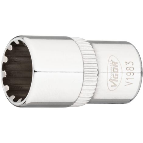 Douille ∙ V1983 ∙ Carré creux 1/4 pouce (6,3 mm) ∙ Profil de multifonction ∙ Taille 10 mm